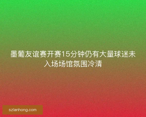 墨葡友谊赛开赛15分钟仍有大量球迷未入场场馆氛围冷清